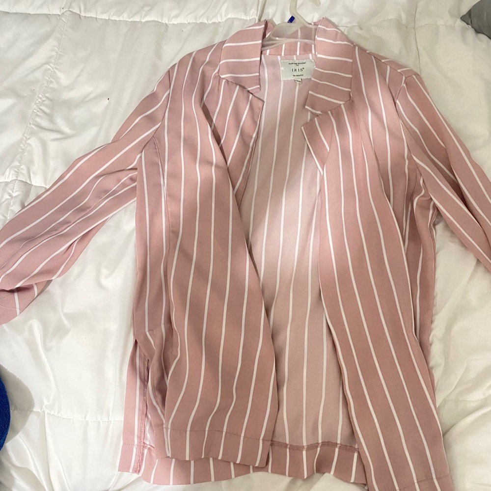 Pink long blazer